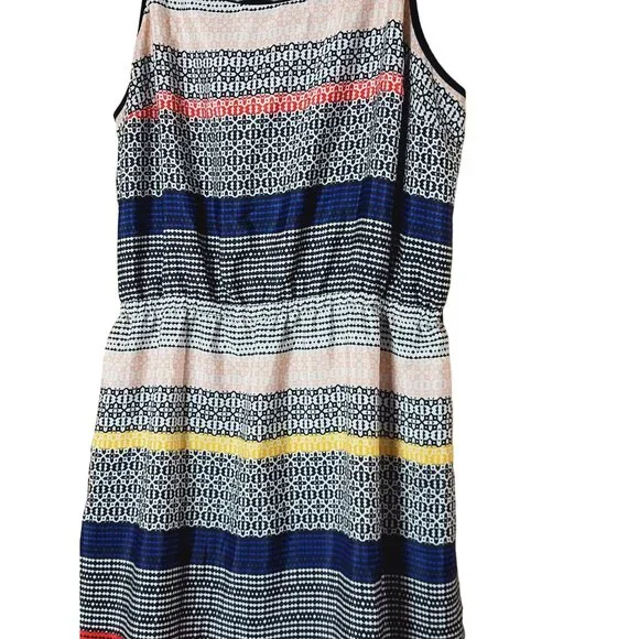 Vince Camuto Colorful Spaghetti Strap Maxi Dress Size Medium - Picture 3 of 9